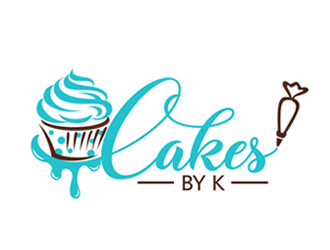Cakes by K logo design by ingepro