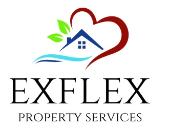 Exflex Property Services logo design by jetzu