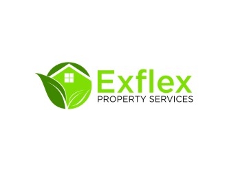 Exflex Property Services logo design by Adundas