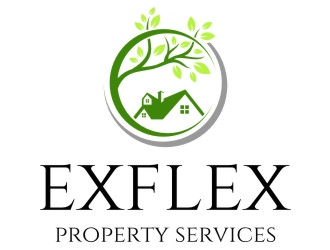 Exflex Property Services logo design by jetzu