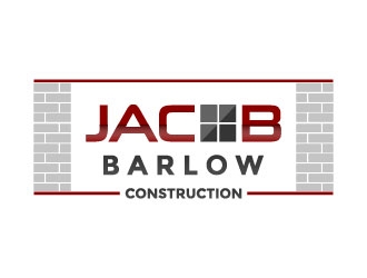 jacob barlow construction logo design by BeezlyDesigns