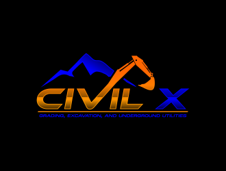 Civil X logo design by qqdesigns
