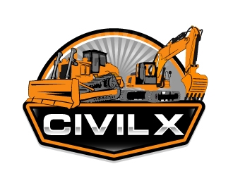 Civil X logo design by AamirKhan