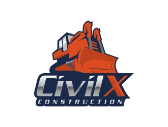 Civil X logo design by naldart