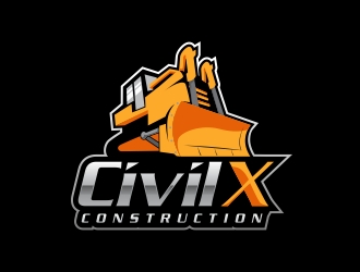Civil X logo design by naldart