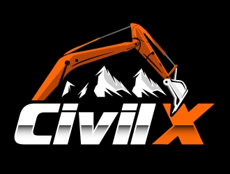 Civil X logo design by AamirKhan