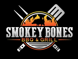 Smokey Bones BBQ & Grill  logo design by AamirKhan