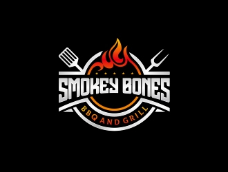 Smokey Bones BBQ &amp; Grill  logo design by rahmatillah11