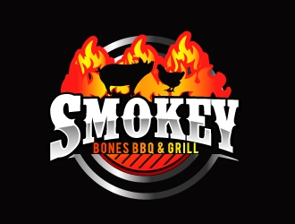Smokey Bones BBQ & Grill  logo design by AamirKhan