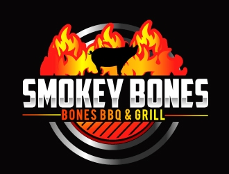Smokey Bones BBQ & Grill  logo design by AamirKhan