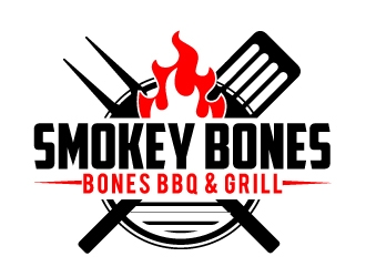 Smokey Bones BBQ & Grill  logo design by AamirKhan