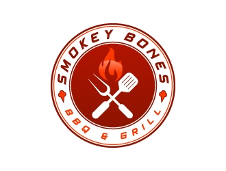 Smokey Bones BBQ & Grill  logo design by aryamaity