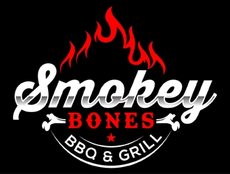 Smokey Bones BBQ & Grill  logo design by MAXR