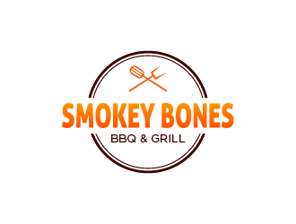 Smokey Bones BBQ & Grill  logo design by tukangngaret