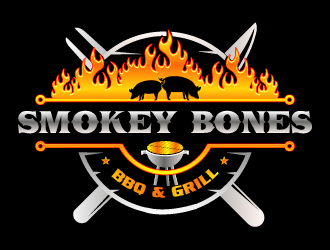 Smokey Bones BBQ & Grill  logo design by Ultimatum