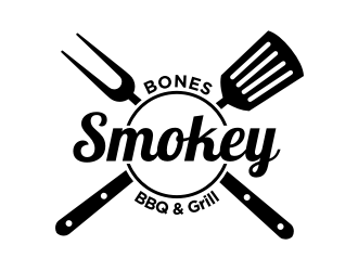 Smokey Bones BBQ &amp; Grill  logo design by icha_icha