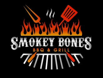 Smokey Bones BBQ & Grill  logo design by shravya