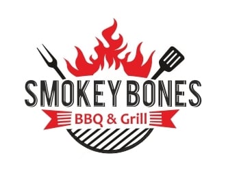 Smokey Bones BBQ &amp; Grill  logo design by ruki