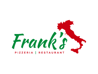 Franks Pizzeria Restaurant logo design by pencilhand