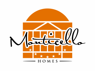 Monticello Homes logo design by Msinur