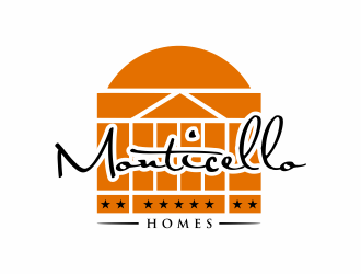 Monticello Homes logo design by Msinur