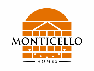 Monticello Homes logo design by Msinur