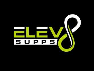 Elev8 Supps logo design by fantastic4