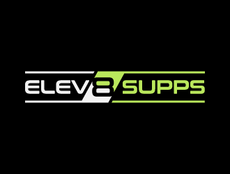 Elev8 Supps logo design by denfransko