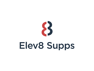 Elev8 Supps logo design by blackcane