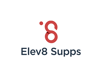 Elev8 Supps logo design by blackcane