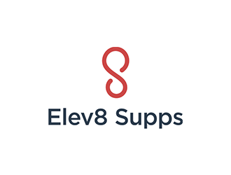 Elev8 Supps logo design by blackcane