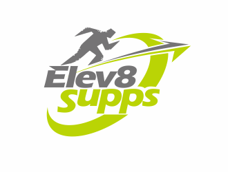 Elev8 Supps logo design by YONK