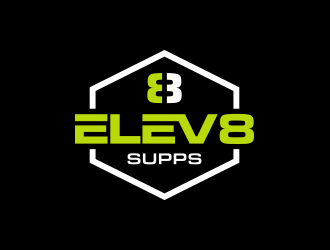 Elev8 Supps logo design by keylogo