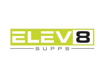 Elev8 Supps logo design by gilkkj