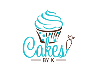 Cakes by K logo design by ingepro