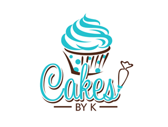 Cakes by K logo design by ingepro
