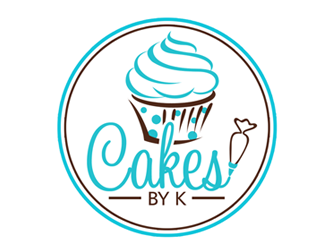 Cakes by K logo design by ingepro
