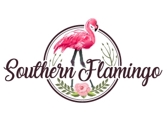 Southern Flamingo  logo design by Suvendu