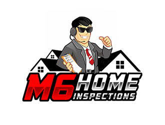 M6 Home Inspections logo design by Optimus