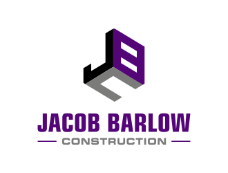 jacob barlow construction logo design by cahyobragas