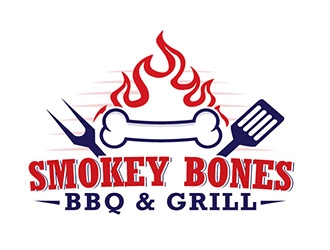 Smokey Bones BBQ &amp; Grill  logo design by gogo