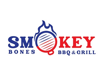 Smokey Bones BBQ & Grill  logo design by gogo