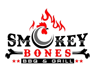 Smokey Bones BBQ & Grill  logo design by MAXR