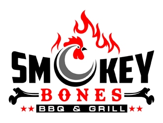 Smokey Bones BBQ & Grill  logo design by MAXR