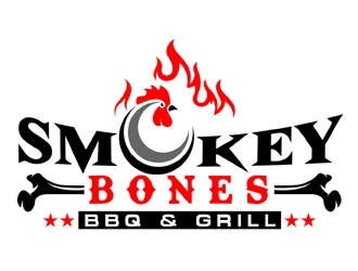 Smokey Bones BBQ & Grill  logo design by MAXR
