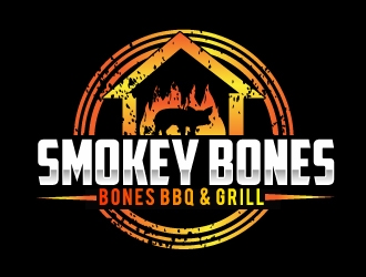 Smokey Bones BBQ & Grill  logo design by AamirKhan