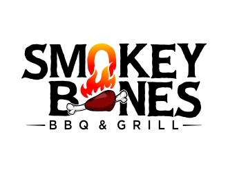 Smokey Bones BBQ &amp; Grill  logo design by madjuberkarya