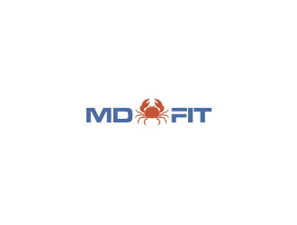 MD FIT  logo design by hopee