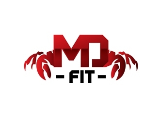 MD FIT  logo design by dennnik