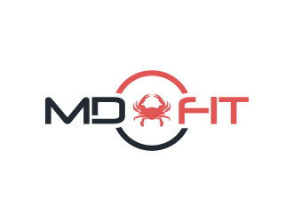 MD FIT  logo design by Garmos